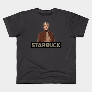 Katee Sackhoff 1978 Starbuck Battlestar Galactica Kids T-Shirt